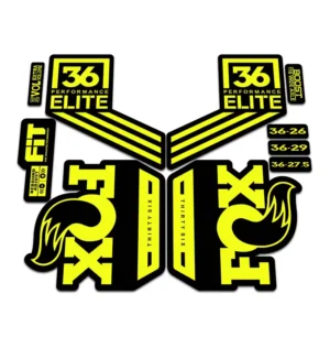 Fox 36 Performance Elite Fork Stickers 2018 fluorescent yellow