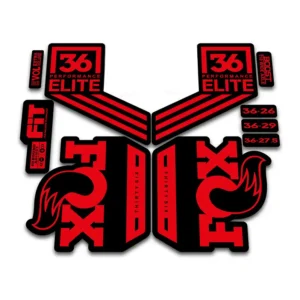 Fox 36 Performance Elite Fork Stickers 2018 red