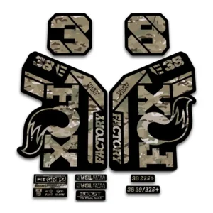 Fox 38 Ebike Fork Stickers 2021 Grip2 camo