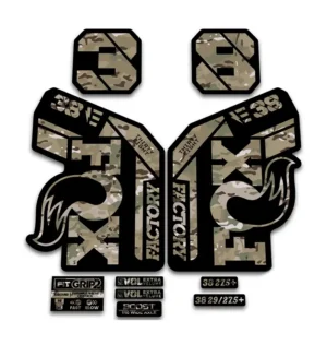 Fox 38 Ebike Fork Stickers 2021 Grip2 camo