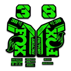 Fox 38 Ebike Fork Stickers 2021 Grip2 fluorescent green