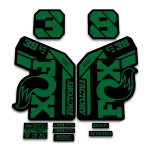 Fox 38 Ebike Fork Stickers 2021 Grip2 green