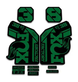 Fox 38 Ebike Fork Stickers 2021 Grip2 green