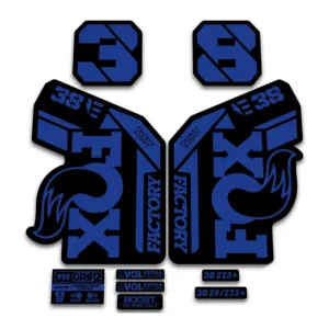 Fox 38 Ebike Fork Stickers 2021 Grip2 hope blue