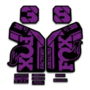 Fox 38 Ebike Fork Stickers 2021 Grip2 hope purple