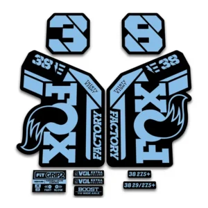 Fox 38 Ebike Fork Stickers 2021 Grip2 light blue