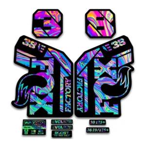 Fox 38 Ebike Fork Stickers 2021 Grip2 oilslick