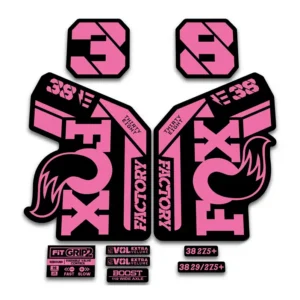 Fox 38 Ebike Fork Stickers 2021 Grip2 pink
