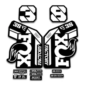 Fox 38 Ebike Fork Stickers 2021 Grip2 white