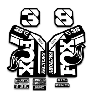 Fox 38 Ebike Fork Stickers 2021 Grip2 white