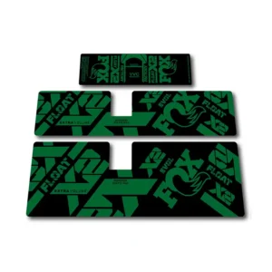 Fox Float X2 Rear Shock Stickers 2021 2023 green
