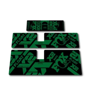 Fox Float X2 Rear Shock Stickers 2021 2023 green