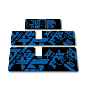 Fox Float X2 Rear Shock Stickers 2021 2023 hope blue
