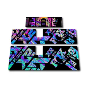 Fox Float X2 Rear Shock Stickers 2021 2023 oilslick