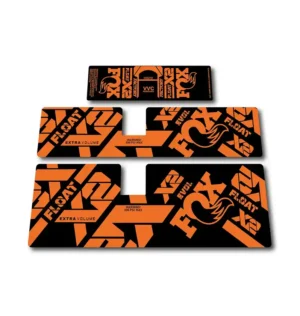 Fox Float X2 Rear Shock Stickers 2021 2023 orange