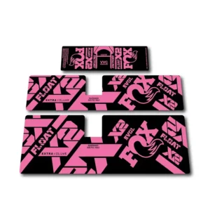 Fox Float X2 Rear Shock Stickers 2021 2023 pink