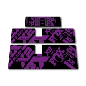 Fox Float X2 Rear Shock Stickers 2021 2023 purple