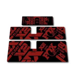 Fox Float X2 Rear Shock Stickers 2021 2023 red