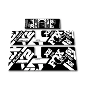 Fox Float X2 Rear Shock Stickers 2021 2023 white