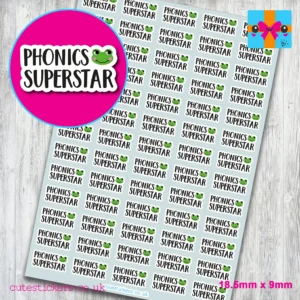 phonics superstar planner stickers