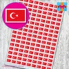 Turkish Flag Stickers Turkey
