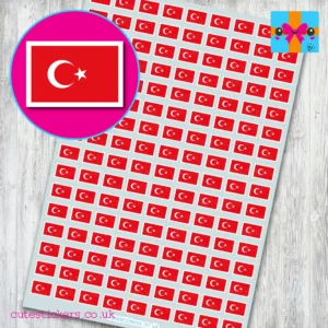 Turkish Flag Stickers Turkey