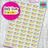 half term planner stickers