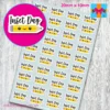 school inset day planner stickers