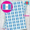 guatemala flag stickers 3 sizes