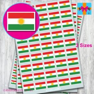 kurdistan flag stickers