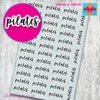 pilates planner stickers