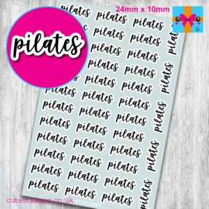 pilates planner stickers