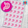 Cute Kawaii Stomach Planner Stickers