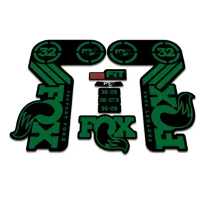 FOX 32 Heritage Fork Stickers 2015 green