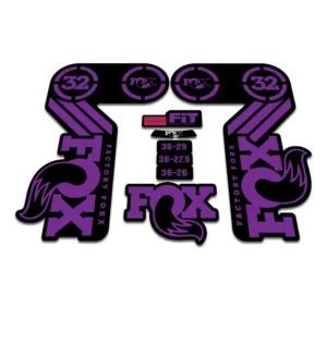 FOX 32 Heritage Fork Stickers 2015 hope purple