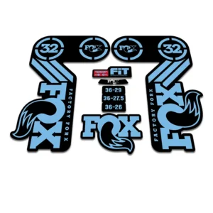 FOX 32 Heritage Fork Stickers 2015 light blue