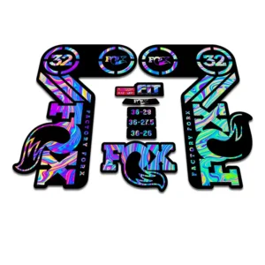 FOX 32 Heritage Fork Stickers 2015 oilslick