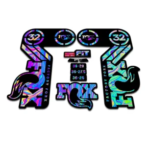 FOX 32 Heritage Fork Stickers 2015 oilslick