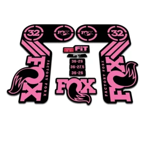 FOX 32 Heritage Fork Stickers 2015 pink