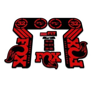 FOX 32 Heritage Fork Stickers 2015 red