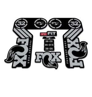 FOX 32 Heritage Fork Stickers 2015 silver