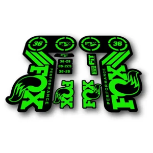 FOX 36 Heritage PERFORMANCE 2015 fork stickers fluorescent green