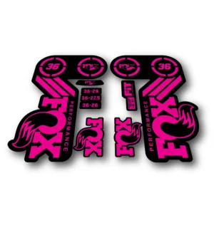FOX 36 Heritage PERFORMANCE 2015 fork stickers fluorescent pink