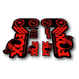 FOX 36 Heritage PERFORMANCE 2015 fork stickers fluorescent red