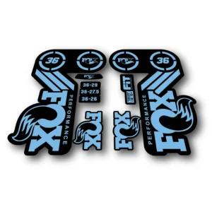 FOX 36 Heritage PERFORMANCE 2015 fork stickers light blue