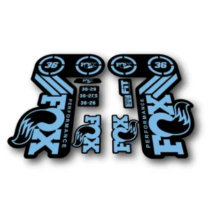 FOX 36 Heritage PERFORMANCE 2015 fork stickers light blue