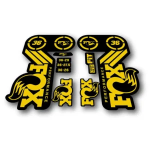 FOX 36 Heritage PERFORMANCE 2015 fork stickers yellow