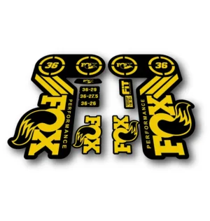 FOX 36 Heritage PERFORMANCE 2015 fork stickers yellow