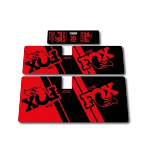 Fox Float X2 Rear Shock Stickers 2019 2020 fluorescent red