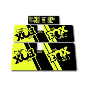 Fox Float X2 Rear Shock Stickers 2019 2020 fluorescent yellow